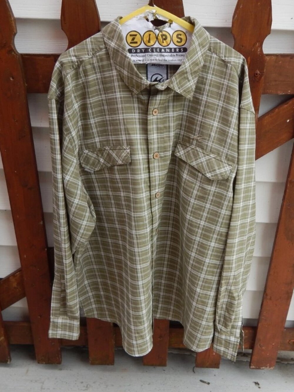 MOJO Sportswear Co Mens Button Front Quick Dry Fishing Shirt 3XL TAN